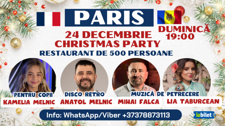 Paris: Petrecere Moldoveneasca cu Mihai Falca, Lia Taburcean, Anatol Melnic, Kamelia Melnic