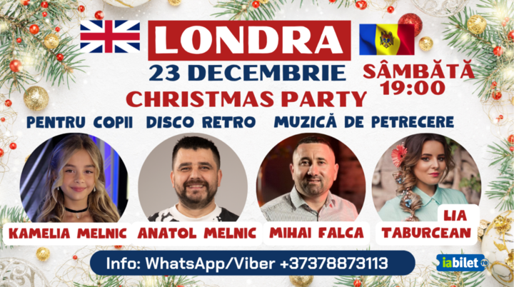 Londra: Petrecere Moldoveneasca cu Mihai Falca, Lia Taburcean, Anatol Melnic, Kamelia Melnic