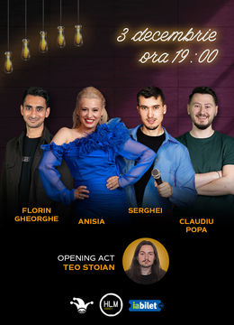 The Fool: Stand-up comedy cu Anisia Gafton, Serghei, Florin Gheorghe și Claudiu Popa
