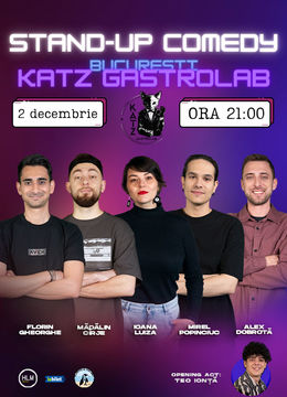 București: Stand-up Comedy cu Cîrje, Dobrotă, Popinciuc, Florin Gheorghe și Ioana Luiza