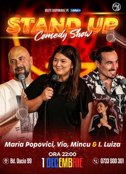Stand Up Comedy cu Vio, Maria Popovici, Mincu - Ioana Luiza la Club 99