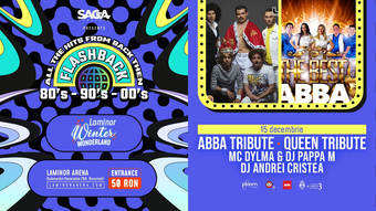 Flashback 80’s – 90’s – 00’s : ABBA Tribute, Queen Tribute, MC Dylma &amp; DJ Pappa M, DJ Andrei Cristea