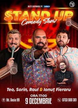 Stand Up Comedy cu Teo, Sorin Pârcălab, Raul Gheba - Ionuț Fieraru la Club 99