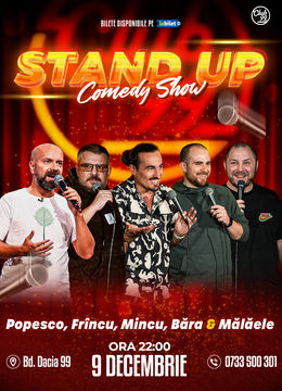 Stand Up Comedy cu Cristi Popesco, Frînculescu, Mincu, Victor Băra & Mălăele la Club 99