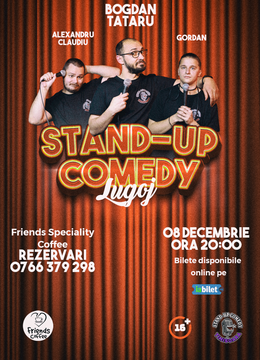 Lugoj: Stand-Up Comedy Show cu Bogdan, Claudiu și Gordan