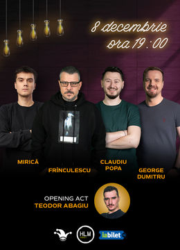 The Fool: Stand-up comedy cu Mirică, Frînculescu, Claudiu Popa și George Dumitru