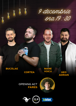 The Fool: Stand-up comedy cu Cortea, Radu Bucălae, Mane Voicu și Geo Adrian