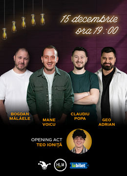 The Fool: Stand-up comedy cu Mane Voicu, Mălăele, Geo Adrian și Claudiu Popa