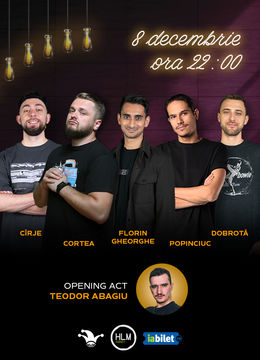 The Fool: Stand-up comedy cu Cortea, Cîrje, Popinciuc, Florin Gheorghe și Dobrotă