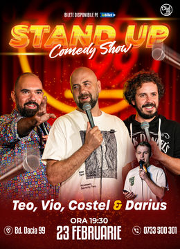 Stand up Comedy cu Teo, Vio, Costel - Darius Grigorie la Club 99