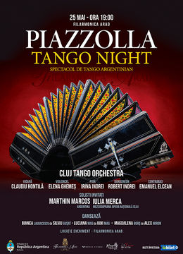 Arad:  Piazzolla Tango Night - Spectacol de Tango Argentinian