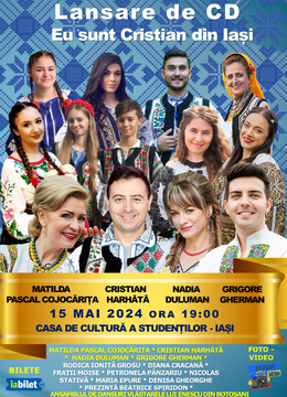 Iași: Spectacol Extraordinar Matilda Pascal Cojocărița, Grigore Gherman și Cristian