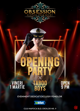 Cluj-Napoca: Opening Party X Taboo Boys