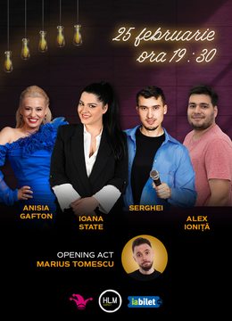 The Fool: Stand-up comedy cu Ioana State, Anisia Gafton, Alex Ioniță și Serghei