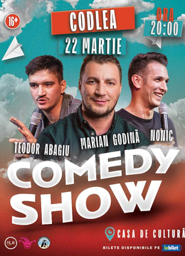 Codlea: Show de comedie cu Marian Godină, Bogdan Nonic și Teodor Abagiu