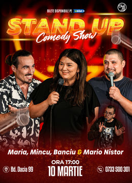 Stand Up Comedy cu Maria Popovici, Mincu, Banciu - Mario Nistor la Club 99