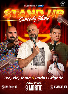 Stand up Comedy cu Teo, Vio, Toma - Darius Grigorie la Club 99