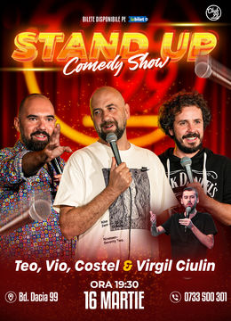 Stand up Comedy cu Teo, Vio, Costel - Virgil Ciulin la Club 99