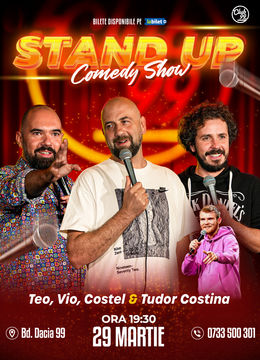Stand up Comedy cu Teo, Vio, Costel - Tudor Costina la Club 99