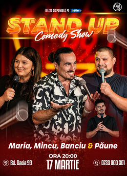 Stand Up Comedy cu Maria Popovici, Mincu, Banciu - Florentin Păune la Club 99