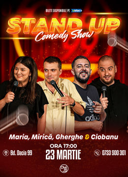 Stand Up Comedy cu Maria Popovici, Mirică, Gabriel Gherghe & Andrei Ciobanu la Club 99