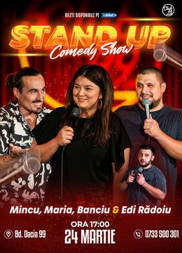 Stand Up Comedy cu Mincu, Maria Popovici, Banciu - Edi Rădoiu la Club 99