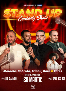 Stand Up Comedy cu Mălăele, Dobrotă, Frîncu, Victor Băra - Fares la Club 99