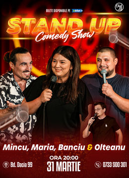 Stand Up Comedy cu Mincu, Maria Popovici, Banciu - Vlad Olteanu la Club 99