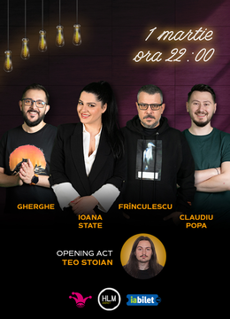 The Fool: Stand-up comedy cu Ioana State, Gabriel Gherghe, Frînculescu și Claudiu Popa