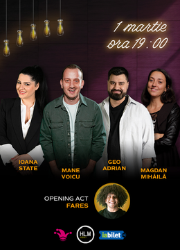 The Fool: Stand-up comedy cu Ioana State, Mane Voicu, Geo Adrian și Magda Mihăila