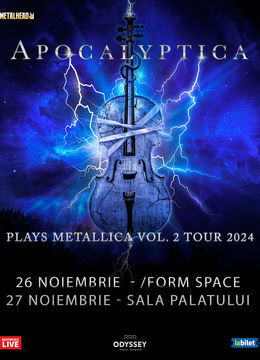 Concert Apocalyptica plays Metallica la Cluj-Napoca si Bucuresti