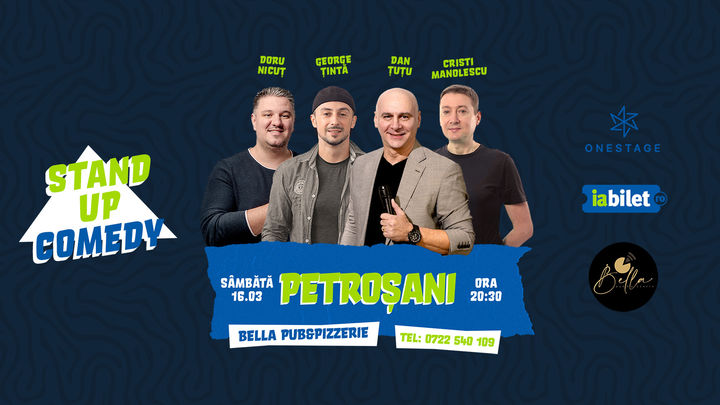 Petroșani: Stand Up cu Țuțu, Manolescu, Țintă și Doru Nicuț