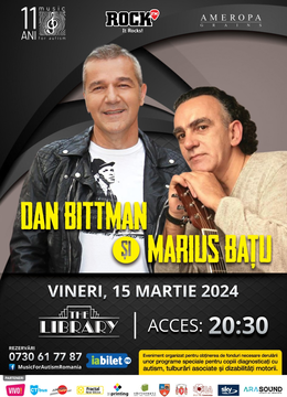 Constanța: Concert caritabil Dan Bittman și Marius Batu