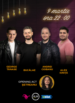 The Fool: Stand-up comedy cu Radu Bucălae, George Tănase, Andrei Ciobanu și Alex Ioniță