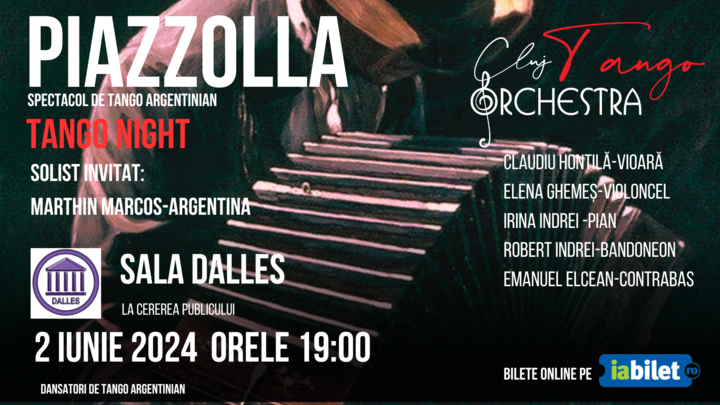 Piazzolla Tango Night - special guest   Marthin Marcos  - Argentina
