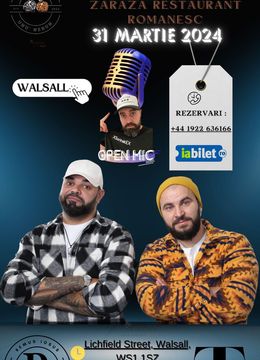 Walsall: Stand-Up Comedy cu Ramore si Ionut Tiganescu - Unu Bun, Unu Nebun