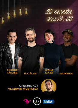The Fool: Stand-up comedy cu Radu Bucălae, George Tănase, Ioana Luiza și Mukinka