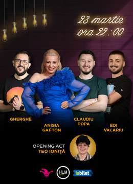 The Fool: Stand-up comedy cu Gabriel Gherghe, Anisia Gafton, Claudiu Popa și Edi Vacariu