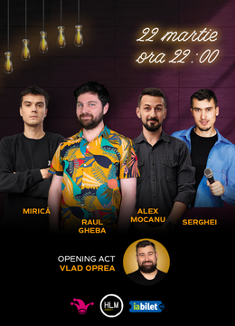 The Fool: Stand-up comedy cu Sergiu Mirică, Raul Gheba, Alex Mocanu și Serghei