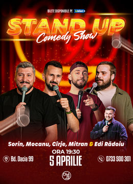 Stand Up Comedy cu Sorin Pârcălab, Mocanu, Cîrje, Mitran - Edi Rădoiu la Club 99