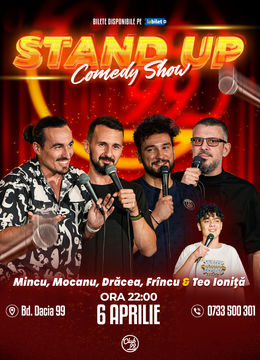 Stand Up Comedy cu Mincu, Mocanu, Drăcea, Frînculescu - Teo Ioniță la Club 99