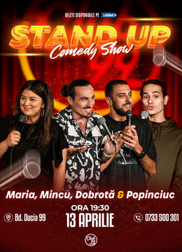 Stand Up Comedy cu Maria Popovici, Mincu, Dobrotă & Popinciuc la Club 99