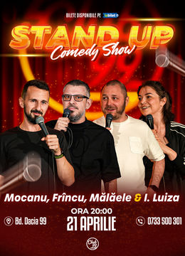 Stand Up Comedy cu Mocanu, Frînculescu, Mălăele & Ioana Luiza la Club 99