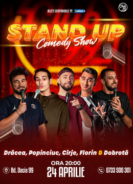 Stand Up Comedy cu Drăcea, Popinciuc, Cîrje, Florin Gheorghe & Dobrotă la Club 99