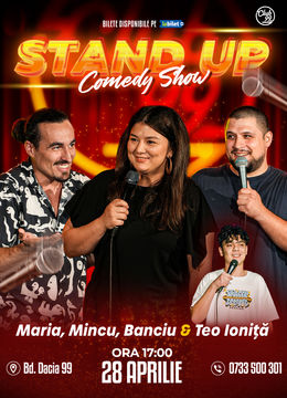 Stand Up Comedy cu Maria Popovici, Mincu, Banciu - Teo Ioniță la Club 99