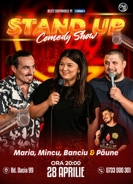 Stand Up Comedy cu Maria Popovici, Mincu, Banciu - Florentin Păune la Club 99
