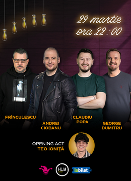 The Fool: Stand-up comedy cu Andrei Ciobanu, Frînculescu, Claudiu Popa și George Dumitru