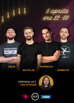 The Fool: Stand-up comedy cu Radu Bucălae, Cîrje, Alex Dobrotă și Mirel Popinciuc