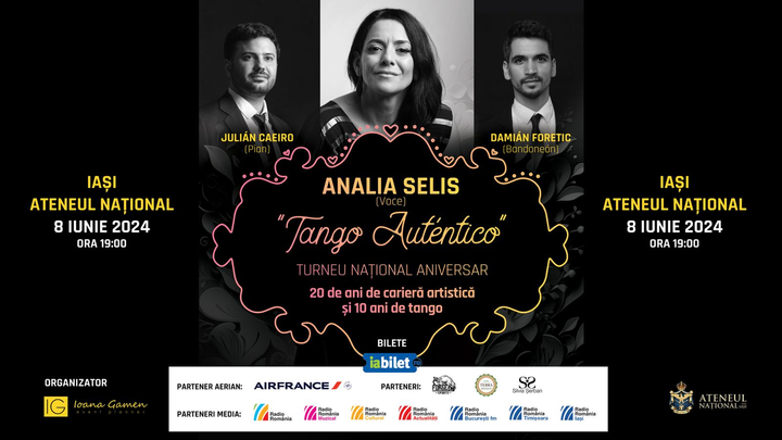 Iasi: „Tango Autentico" - Turneu National Aniversar Analia Selis