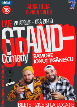 Alba Iulia: Stand-Up Comedy cu Ramore și Ionuț Țigănescu - "Unu' bun, unu' nebun"